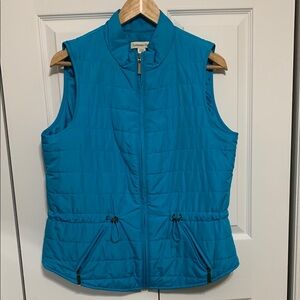Coldwater Creek Blue Quilted Vest